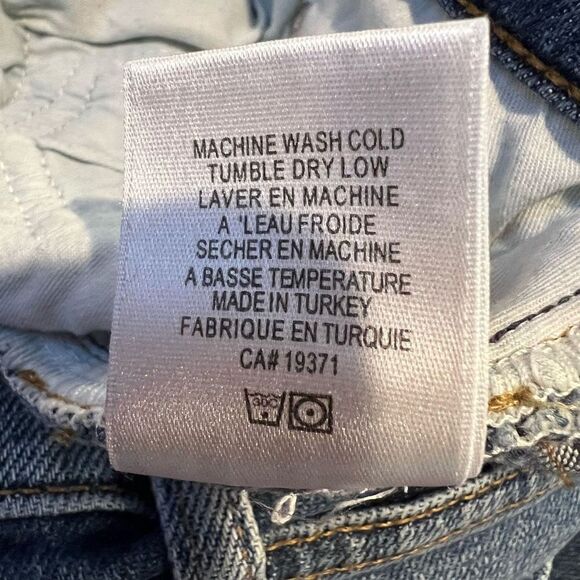 Re/Done Hi-Rise Ankle Crop Jeans in Dusty Destroy Size 28 - Picture 11 of 11